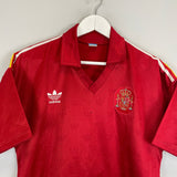Shop 1981 SPAIN #6 *PLAYER ISSUE* HOME SHIRT (L) ADIDAS, classic football shirts, vintage football shirts & retro soccer jerseys at Cult Kits