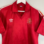 Shop 1981 SPAIN #6 *PLAYER ISSUE* HOME SHIRT (L) ADIDAS, classic football shirts, vintage football shirts & retro soccer jerseys at Cult Kits
