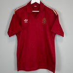 Shop 1981 SPAIN #6 *PLAYER ISSUE* HOME SHIRT (L) ADIDAS, classic football shirts, vintage football shirts & retro soccer jerseys at Cult Kits