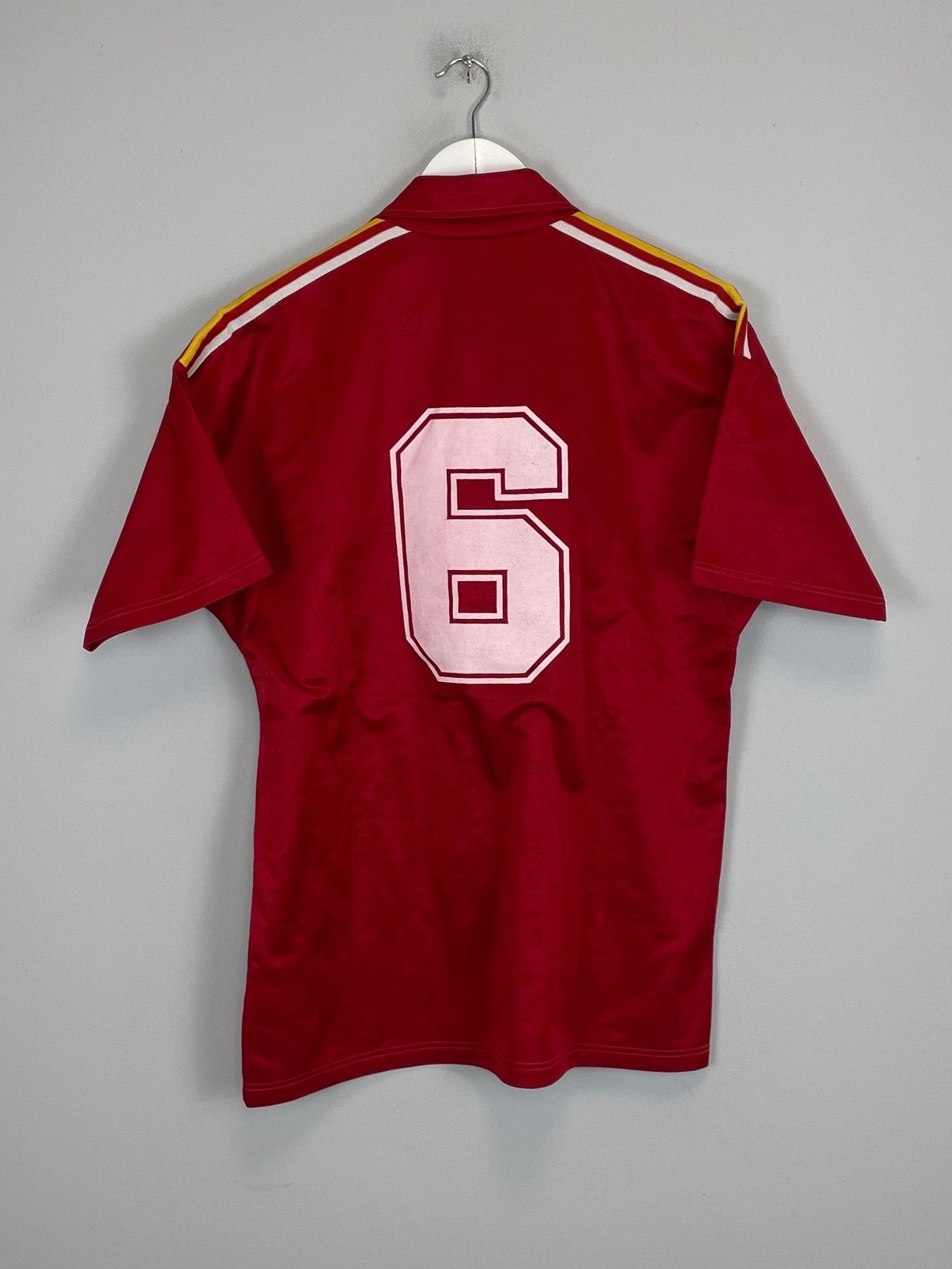 Shop 1981 SPAIN #6 *PLAYER ISSUE* HOME SHIRT (L) ADIDAS, classic football shirts, vintage football shirts & retro soccer jerseys at Cult Kits