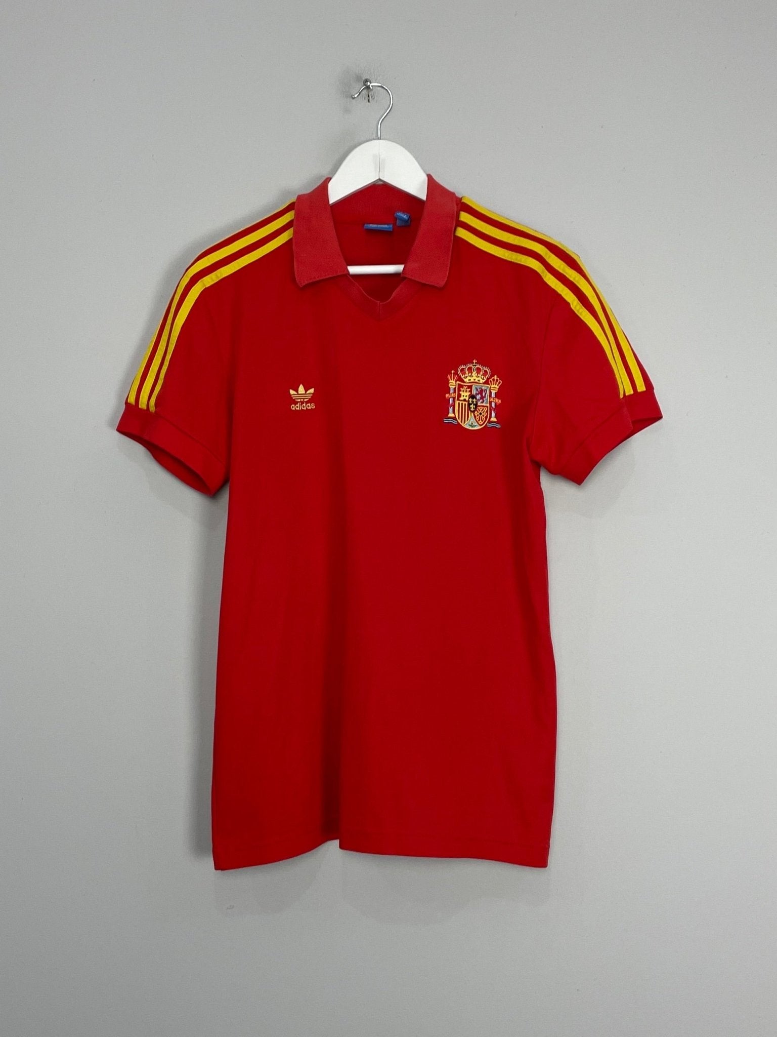 Shop 1982 SPAIN #10 *RE-ISSUE* HOME SHIRT (L) ADIDAS, classic football shirts, vintage football shirts & retro soccer jerseys at Cult Kits