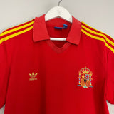 Shop 1982 SPAIN #10 *RE-ISSUE* HOME SHIRT (L) ADIDAS, classic football shirts, vintage football shirts & retro soccer jerseys at Cult Kits