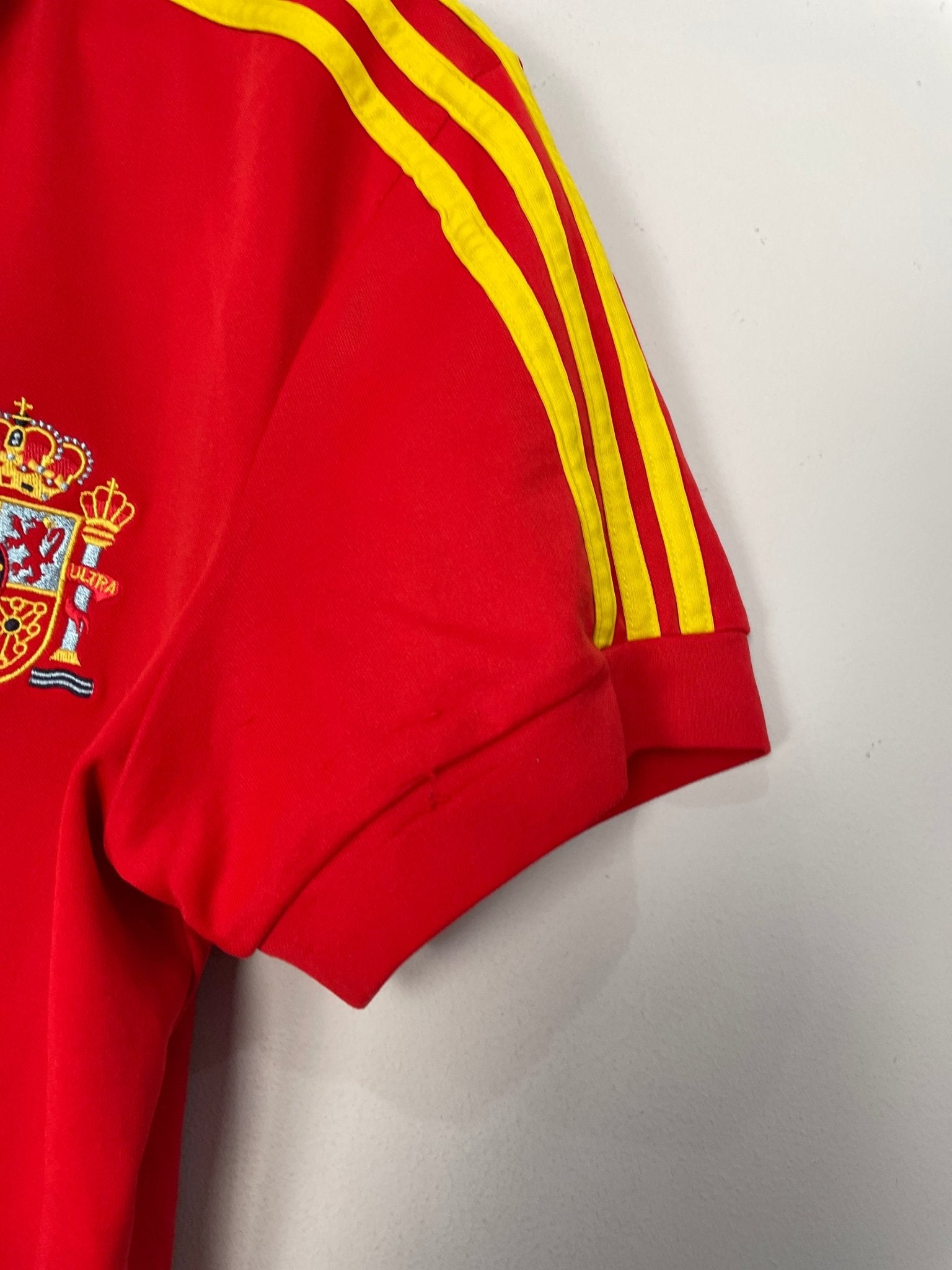 Shop 1982 SPAIN #10 *RE-ISSUE* HOME SHIRT (L) ADIDAS, classic football shirts, vintage football shirts & retro soccer jerseys at Cult Kits
