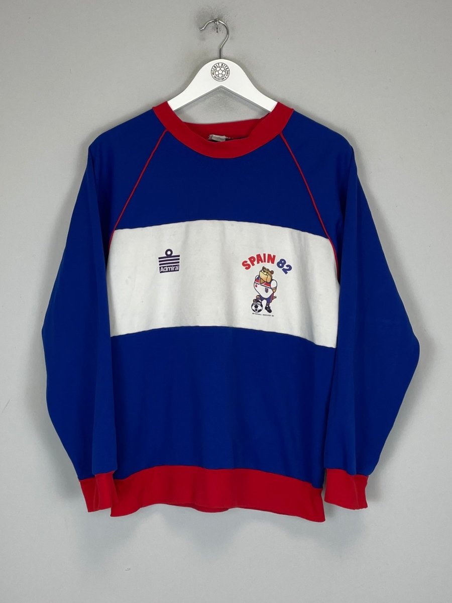 1982 SPAIN SWEATSHIRT (M) ADMIRAL - Cult Kits - Medium - Buy Vintage Football Shirts, Authentic Retro Football Shirts For Sale, Classic Football Shirts & Soccer Jersey