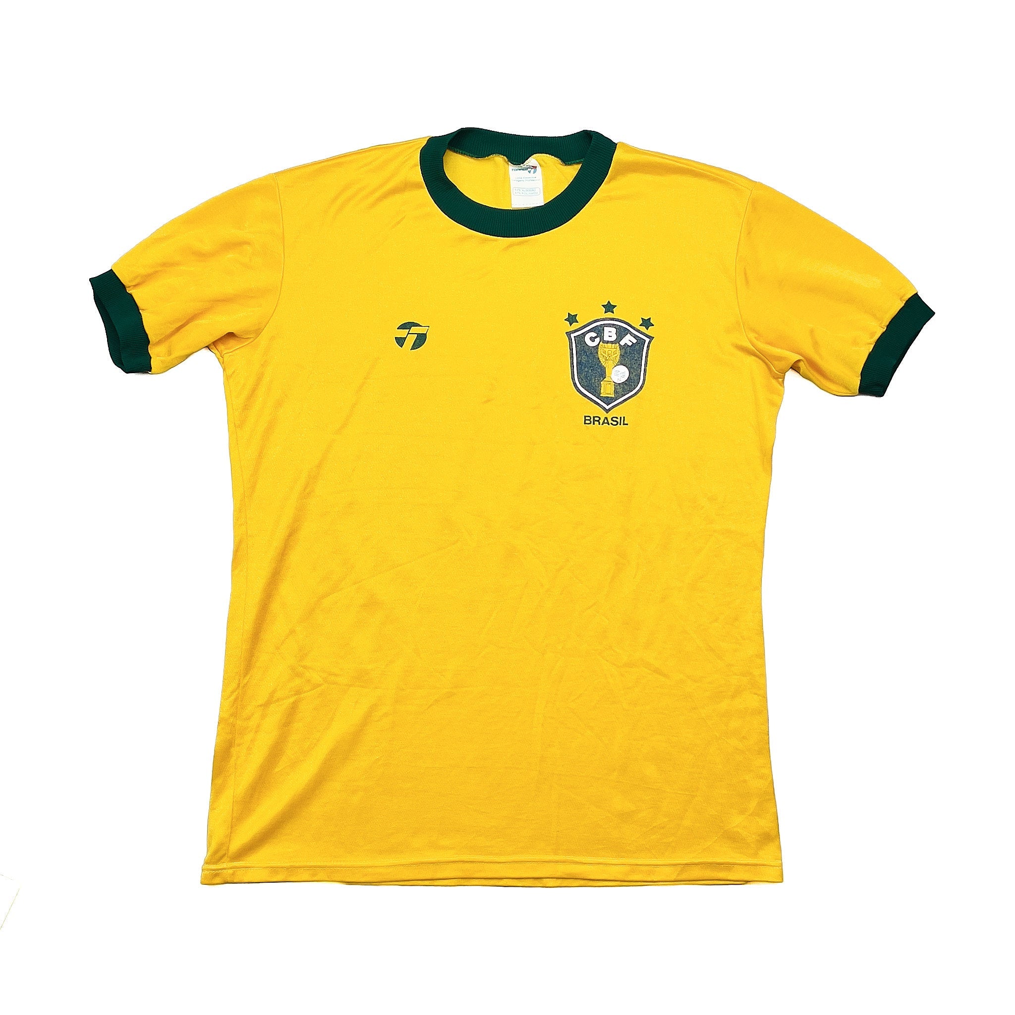 Buy 1982/85 Brazil Home Shirt (M) Topper ~ Free worldwide shipping ~ Authentic Vintage Football Shirts from Cult Kits