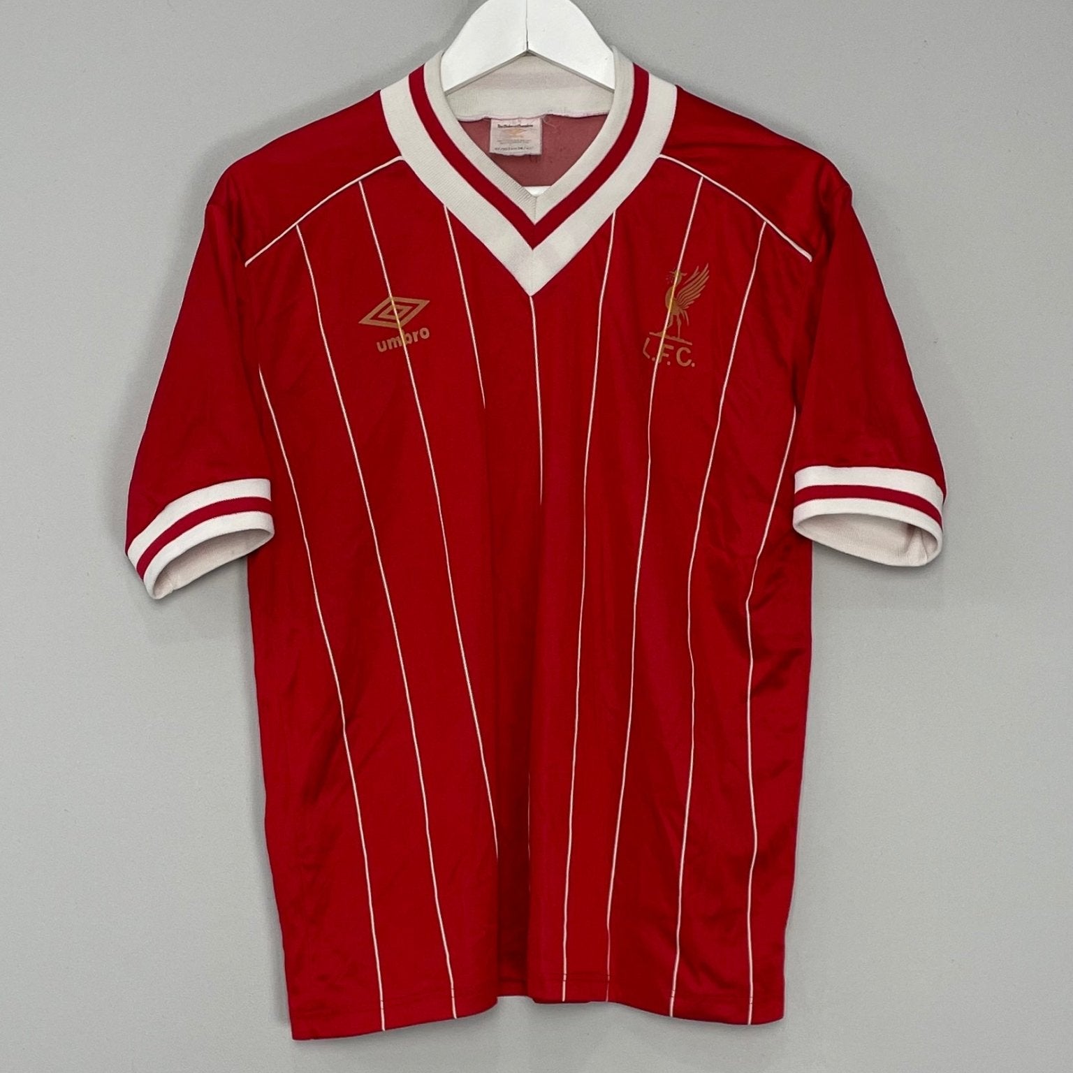 Shop 1982/85 LIVERPOOL HOME SHIRT (M) UMBRO, classic football shirts, vintage football shirts & retro soccer jerseys at Cult Kits