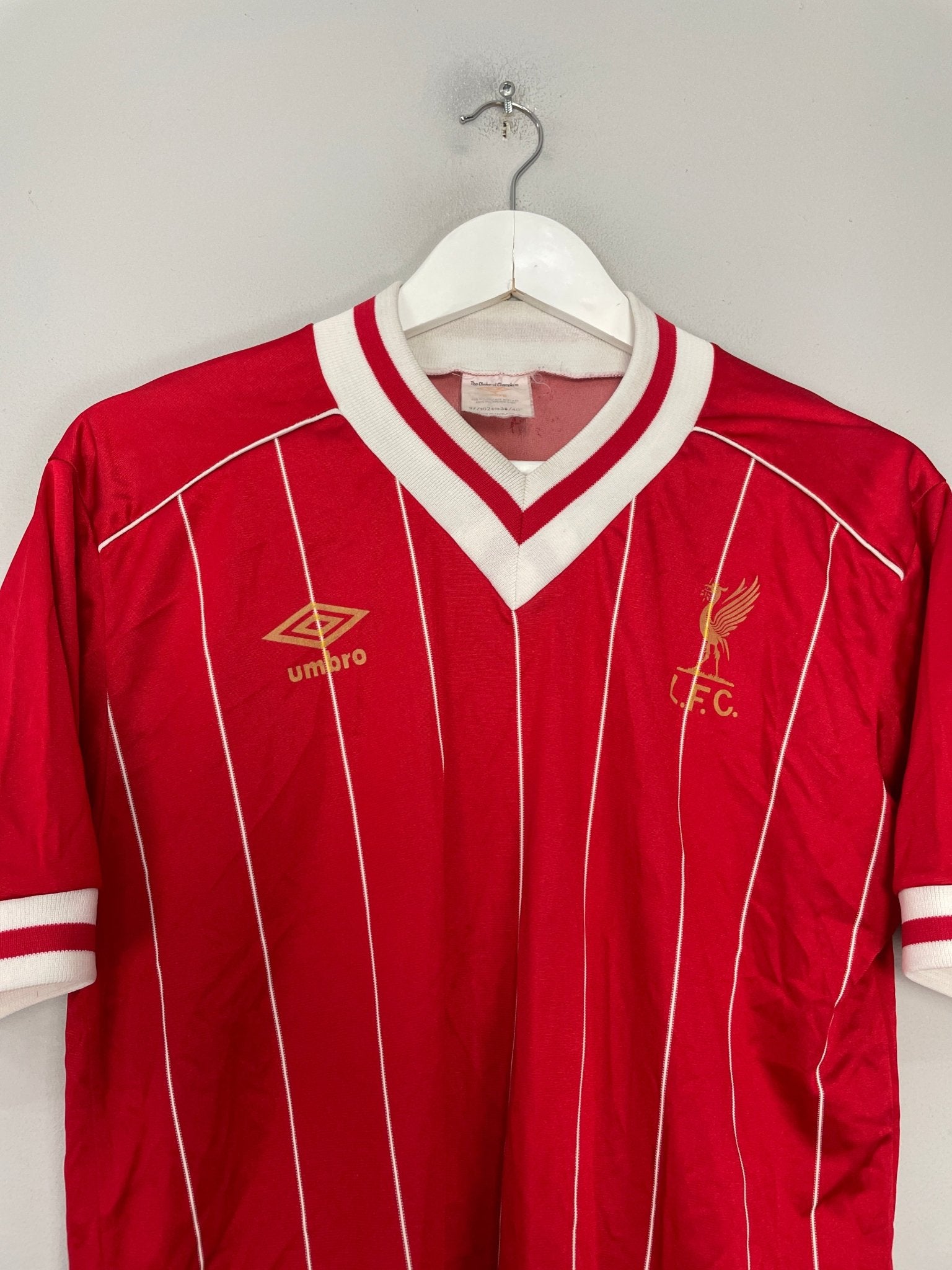 Shop 1982/85 LIVERPOOL HOME SHIRT (M) UMBRO, classic football shirts, vintage football shirts & retro soccer jerseys at Cult Kits