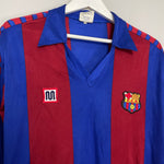 Shop 1982/89 BARCELONA L/S HOME SHIRT (L) MEYBA, classic football shirts, vintage football shirts & retro soccer jerseys at Cult Kits