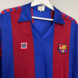 Shop 1982/89 BARCELONA L/S HOME SHIRT (L) MEYBA, classic football shirts, vintage football shirts & retro soccer jerseys at Cult Kits