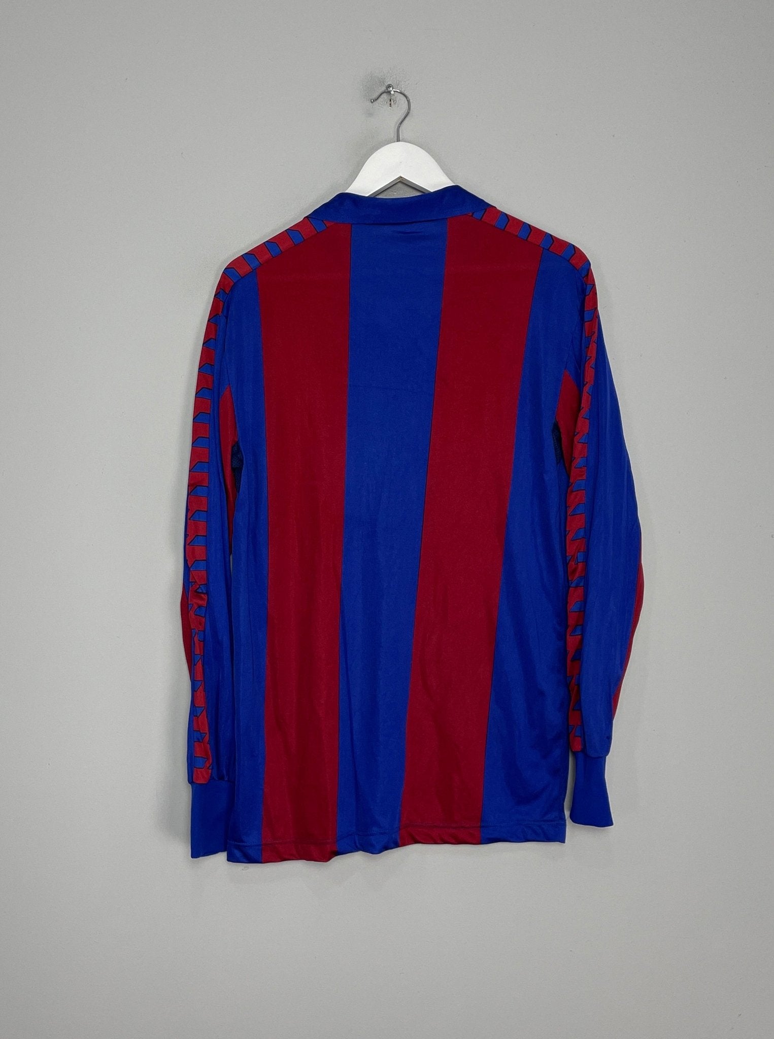 Shop 1982/89 BARCELONA L/S HOME SHIRT (L) MEYBA, classic football shirts, vintage football shirts & retro soccer jerseys at Cult Kits