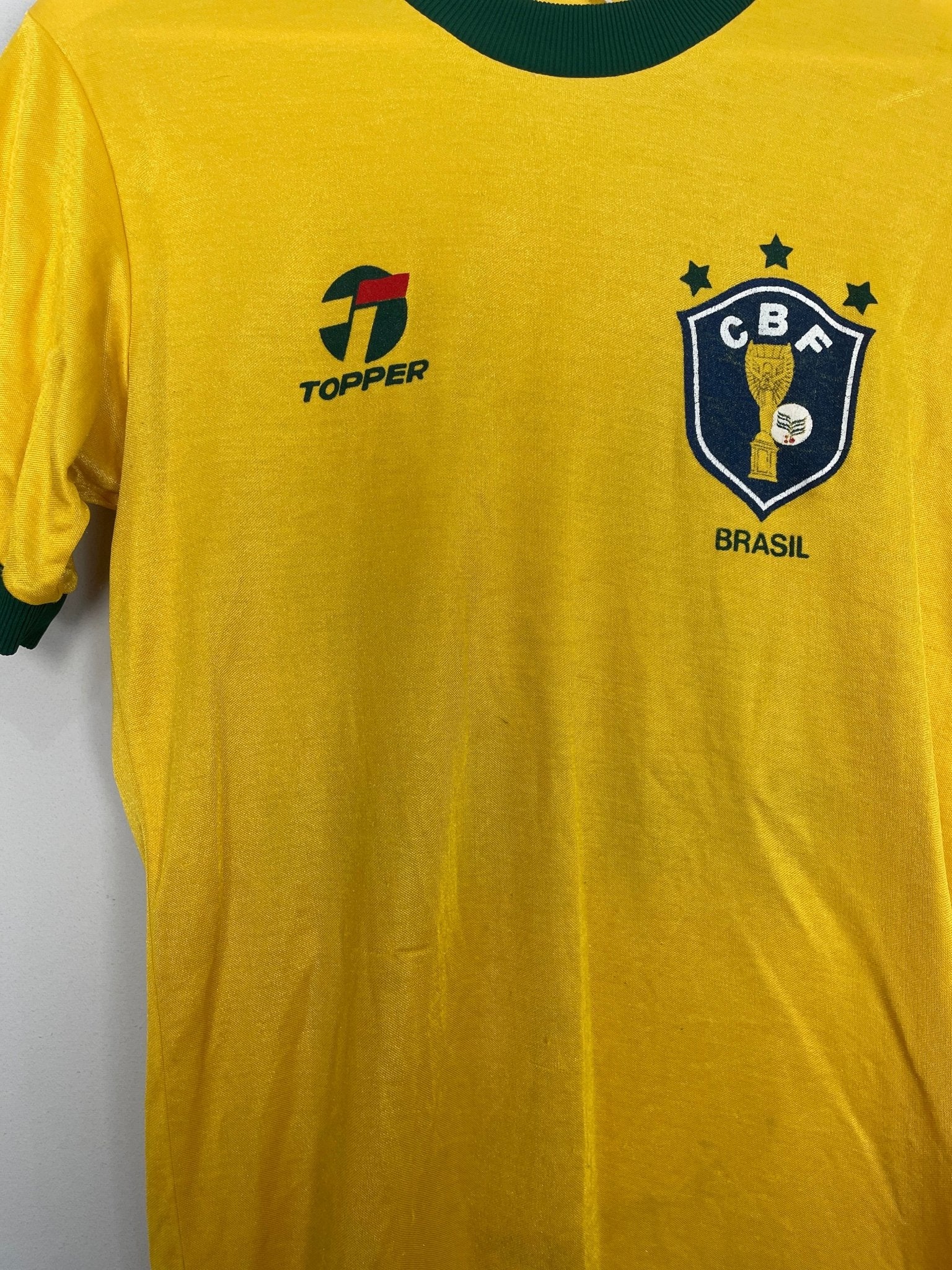 Shop 1983/85 BRAZIL #22 HOME SHIRT (XL) TOPPER, classic football shirts, vintage football shirts & retro soccer jerseys at Cult Kits