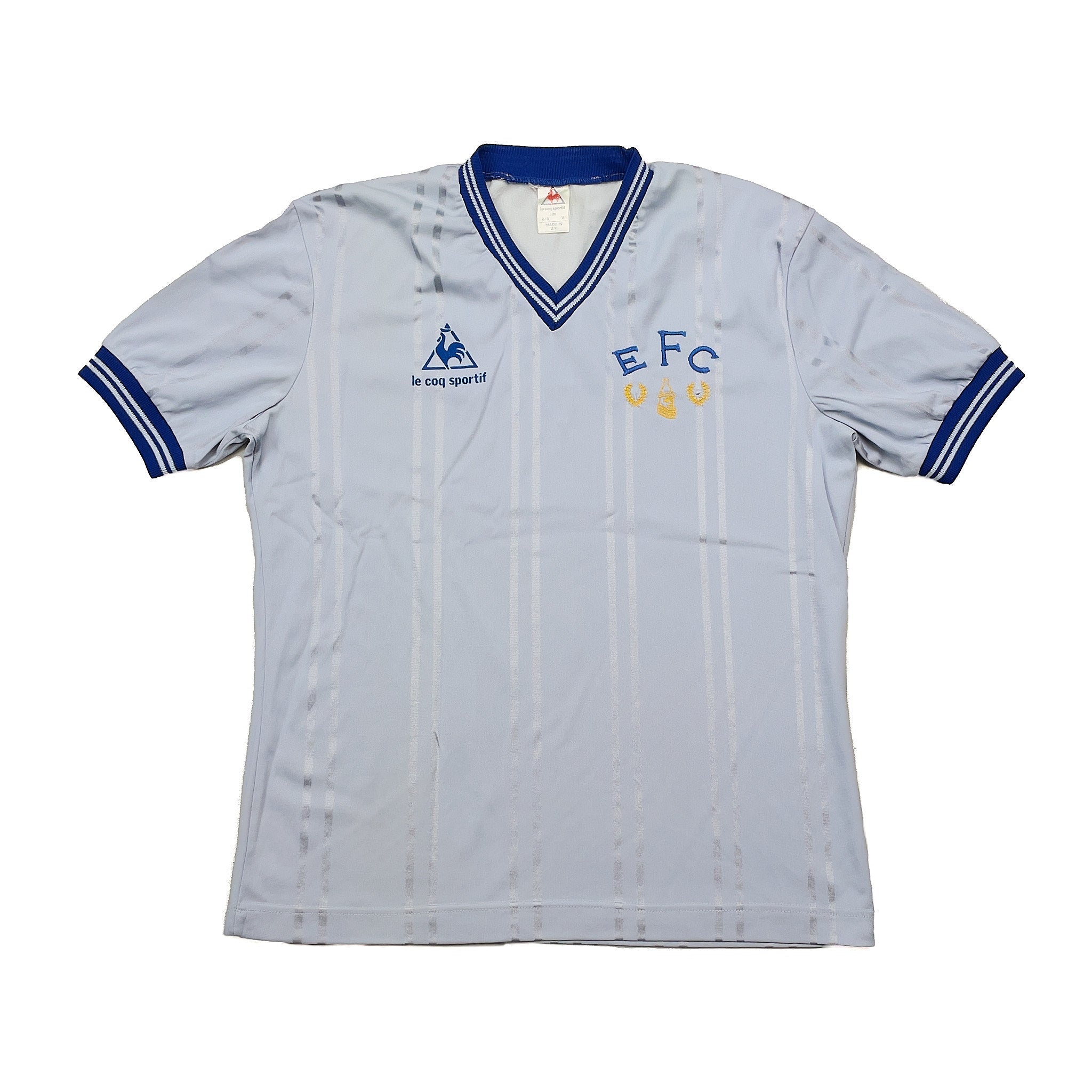 Buy 1983/85 Everton Away Shirt (Y) Le Coq Sportif ~ Free worldwide shipping available ~ Authentic Vintage Football Shirts from Cult Kits