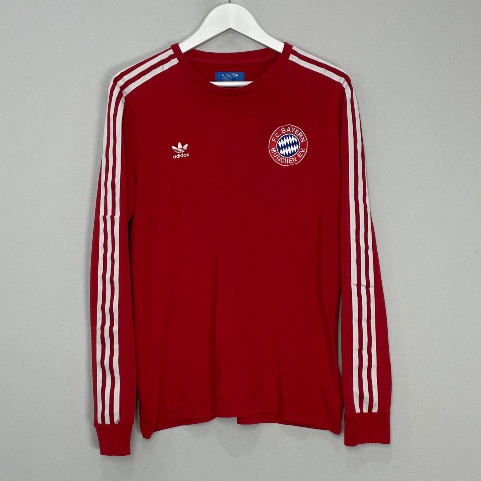 Shop 1984/86 BAYERN MUNICH *RE-ISSUE* L/S HOME SHIRT (L) ADIDAS, classic football shirts, vintage football shirts & retro soccer jerseys at Cult Kits