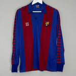 Shop 1984/89 BARCELONA L/S HOME SHIRT (M) MEYBA, classic football shirts, vintage football shirts & retro soccer jerseys at Cult Kits
