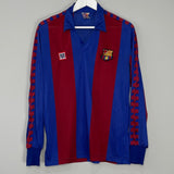 Shop 1984/89 BARCELONA L/S HOME SHIRT (M) MEYBA, classic football shirts, vintage football shirts & retro soccer jerseys at Cult Kits