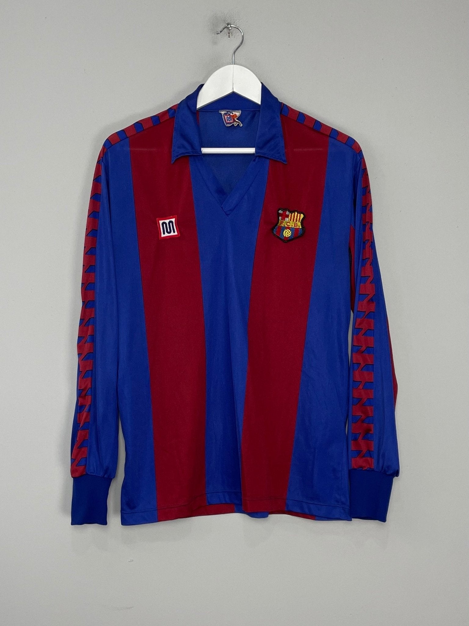 Shop 1984/89 BARCELONA L/S HOME SHIRT (M) MEYBA, classic football shirts, vintage football shirts & retro soccer jerseys at Cult Kits