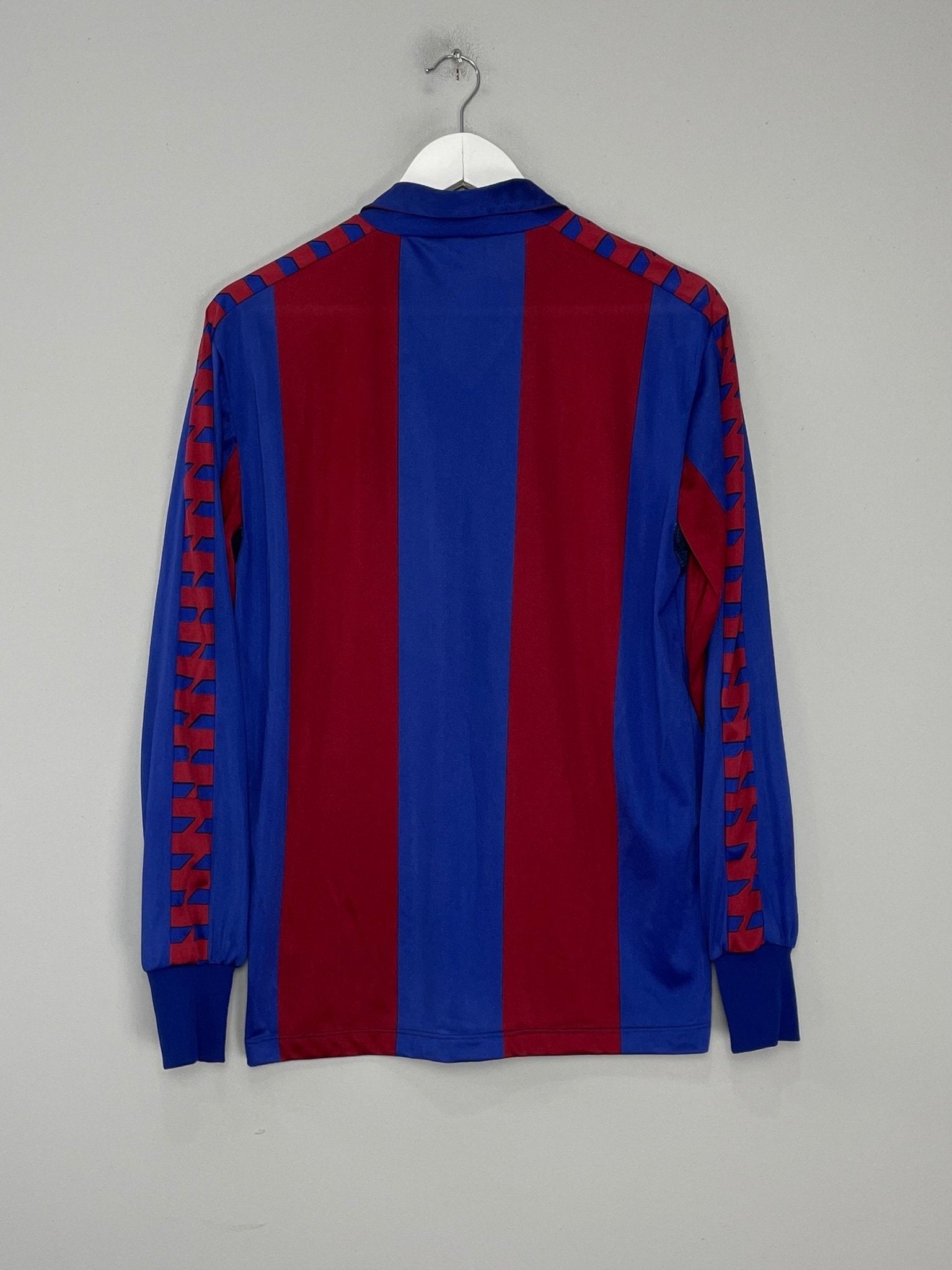 Shop 1984/89 BARCELONA L/S HOME SHIRT (M) MEYBA, classic football shirts, vintage football shirts & retro soccer jerseys at Cult Kits