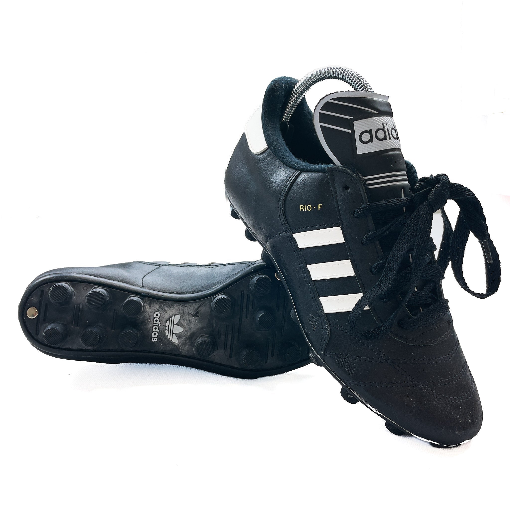 Buy 1985 Adidas 'Rio F' Football Boots (5.5) ~ Free worldwide shipping ~ Authentic Vintage Football Shirts from Cult Kits