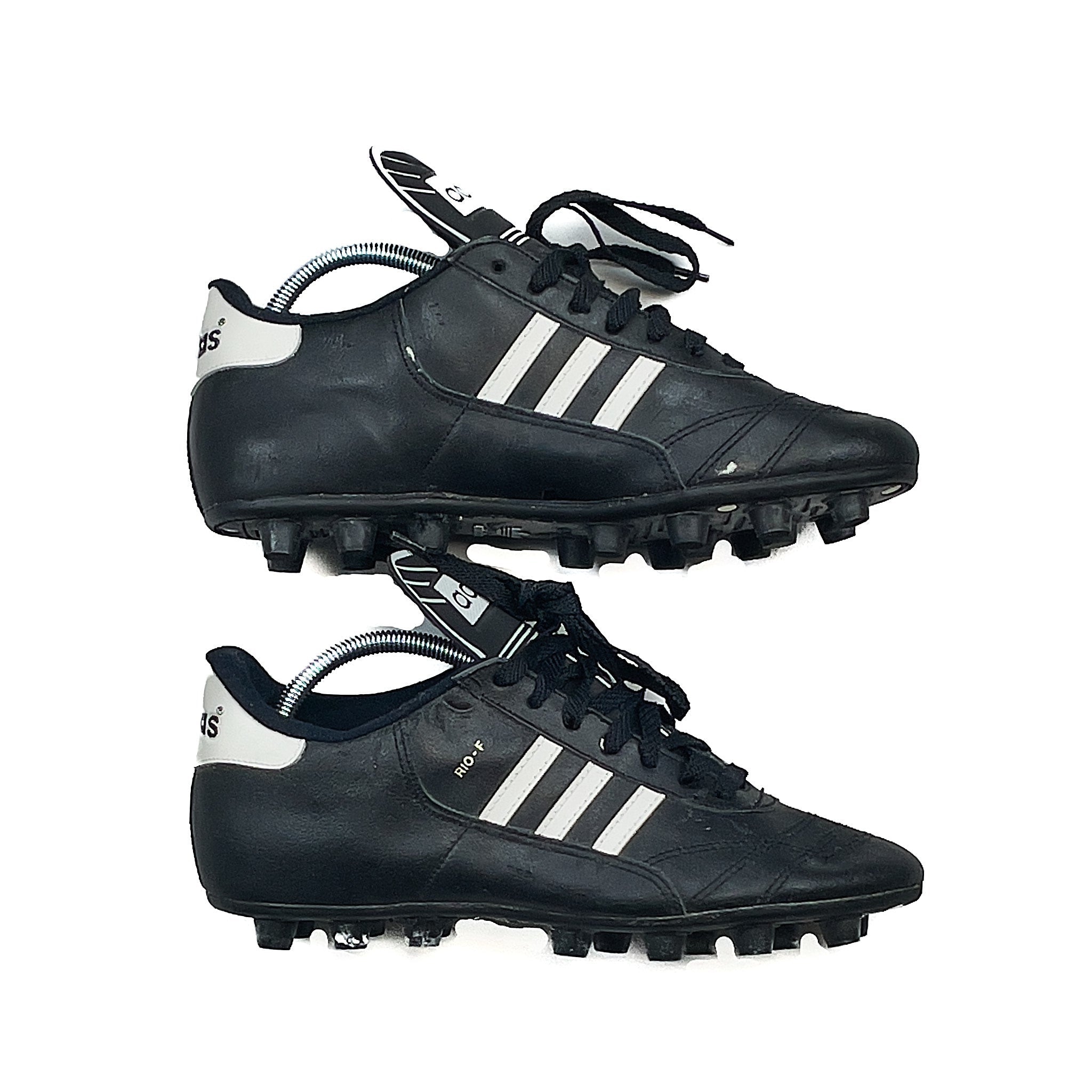 Buy 1985 Adidas 'Rio F' Football Boots (8.5) ~ Free worldwide shipping ~ Authentic Vintage Football Shirts from Cult Kits