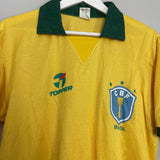 Shop 1985/88 BRAZIL HOME SHIRT (M) TOPPER, classic football shirts, vintage football shirts & retro soccer jerseys at Cult Kits
