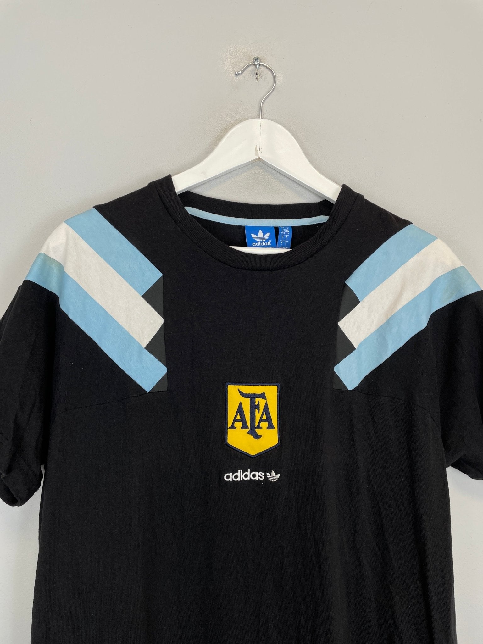 Shop 1986 ARGENTINA ADIDAS ORIGINALS T-SHIRT (L), classic football shirts, vintage football shirts & retro soccer jerseys at Cult Kits