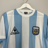 Shop 1986 ARGENTINA *RE-ISSUE* #10 HOME SHIRT (L) LE COQ, classic football shirts, vintage football shirts & retro soccer jerseys at Cult Kits