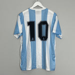 Shop 1986 ARGENTINA *RE-ISSUE* #10 HOME SHIRT (L) LE COQ, classic football shirts, vintage football shirts & retro soccer jerseys at Cult Kits