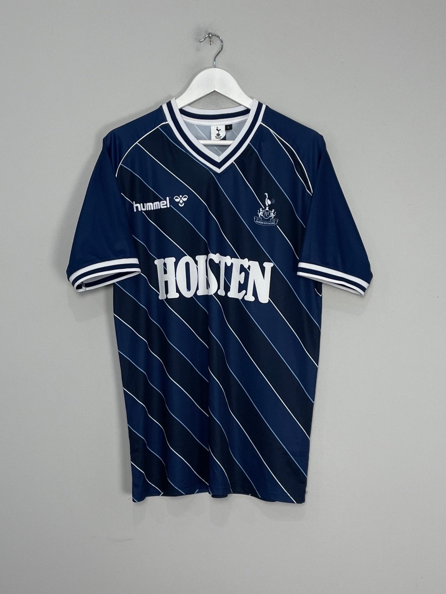 Shop 1986 TOTTEHAM *RE-ISSUE* AWAY SHIRT (L) HUMMEL, classic football shirts, vintage football shirts & retro soccer jerseys at Cult Kits