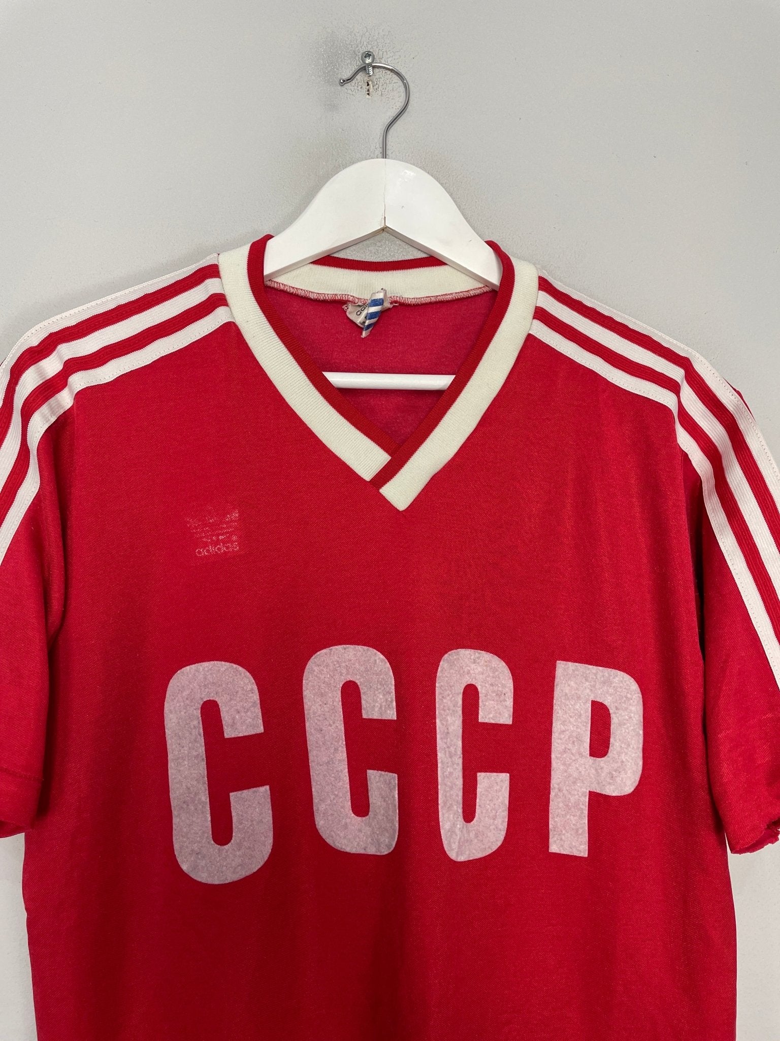 Shop 1986/87 SOVIET UNION HOME SHIRT (L) ADIDAS, classic football shirts, vintage football shirts & retro soccer jerseys at Cult Kits
