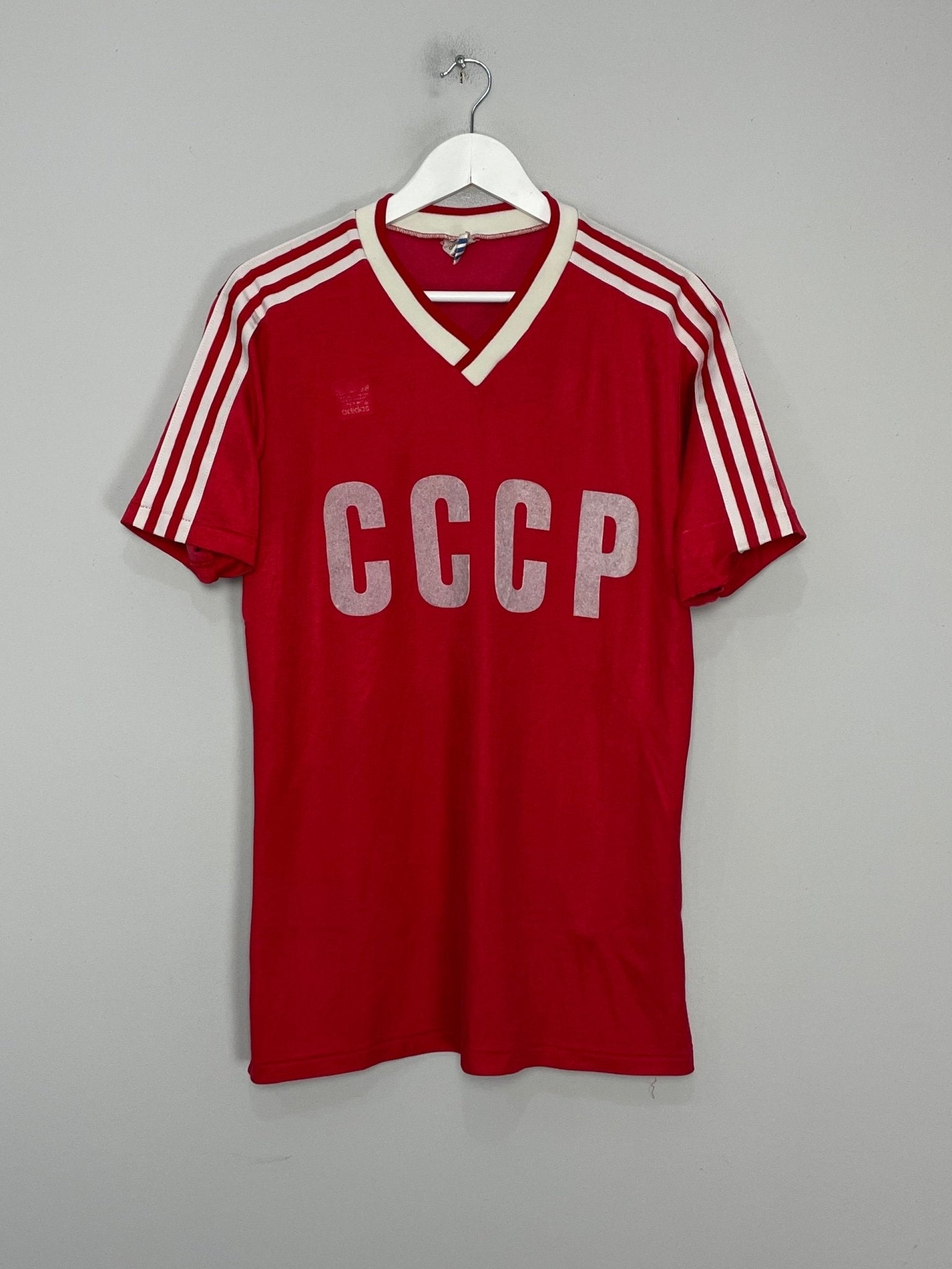 Shop 1986/87 SOVIET UNION HOME SHIRT (L) ADIDAS, classic football shirts, vintage football shirts & retro soccer jerseys at Cult Kits