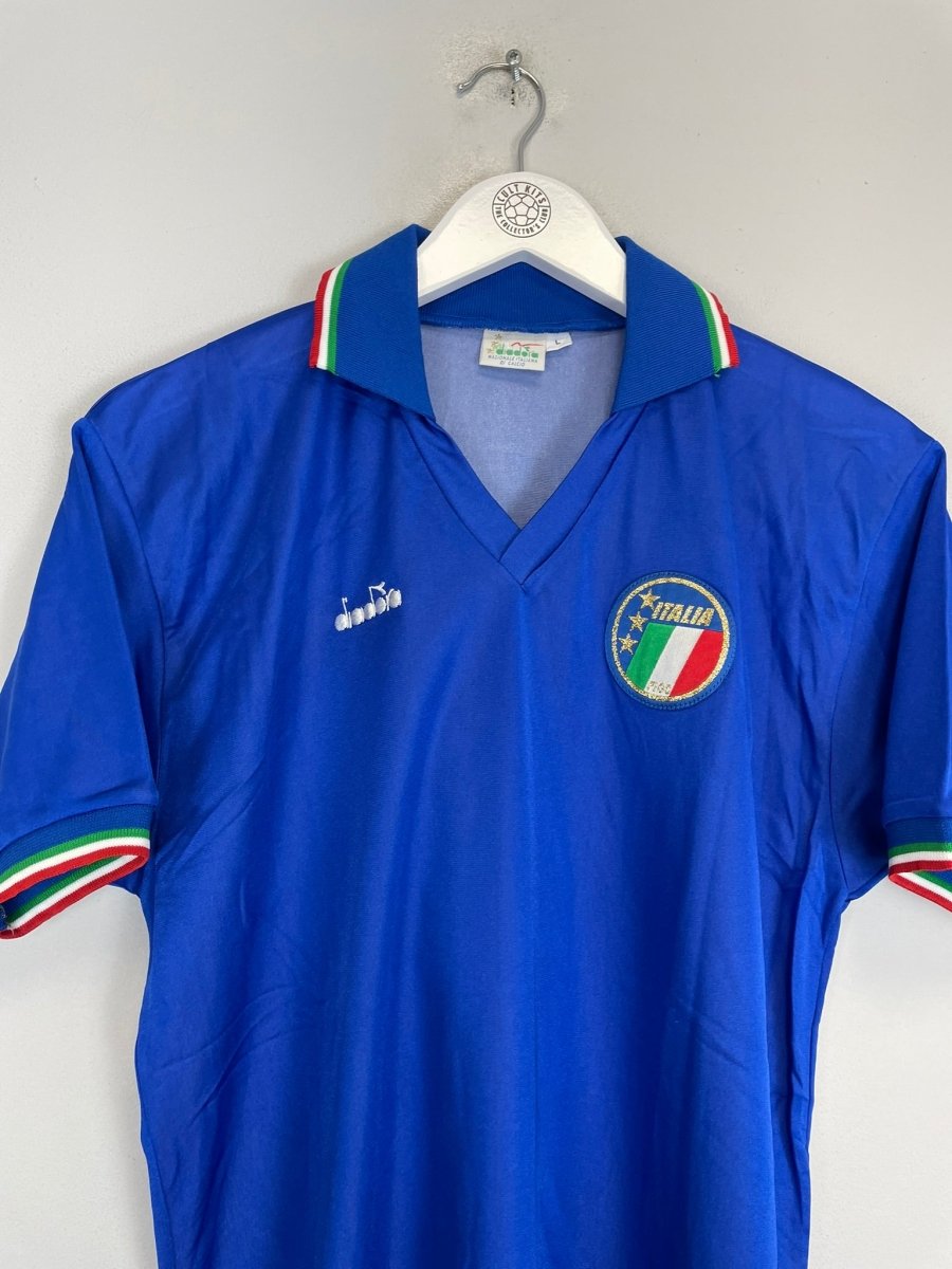 1986/90 ITALY 15 HOME SHIRT (L) DIADORA - Cult Kits - Large - Buy Vintage Football Shirts, Authentic Retro Football Shirts For Sale, Classic Football Shirts & Soccer Jersey