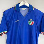 1986/90 ITALY 15 HOME SHIRT (L) DIADORA - Cult Kits - Large - Buy Vintage Football Shirts, Authentic Retro Football Shirts For Sale, Classic Football Shirts & Soccer Jersey