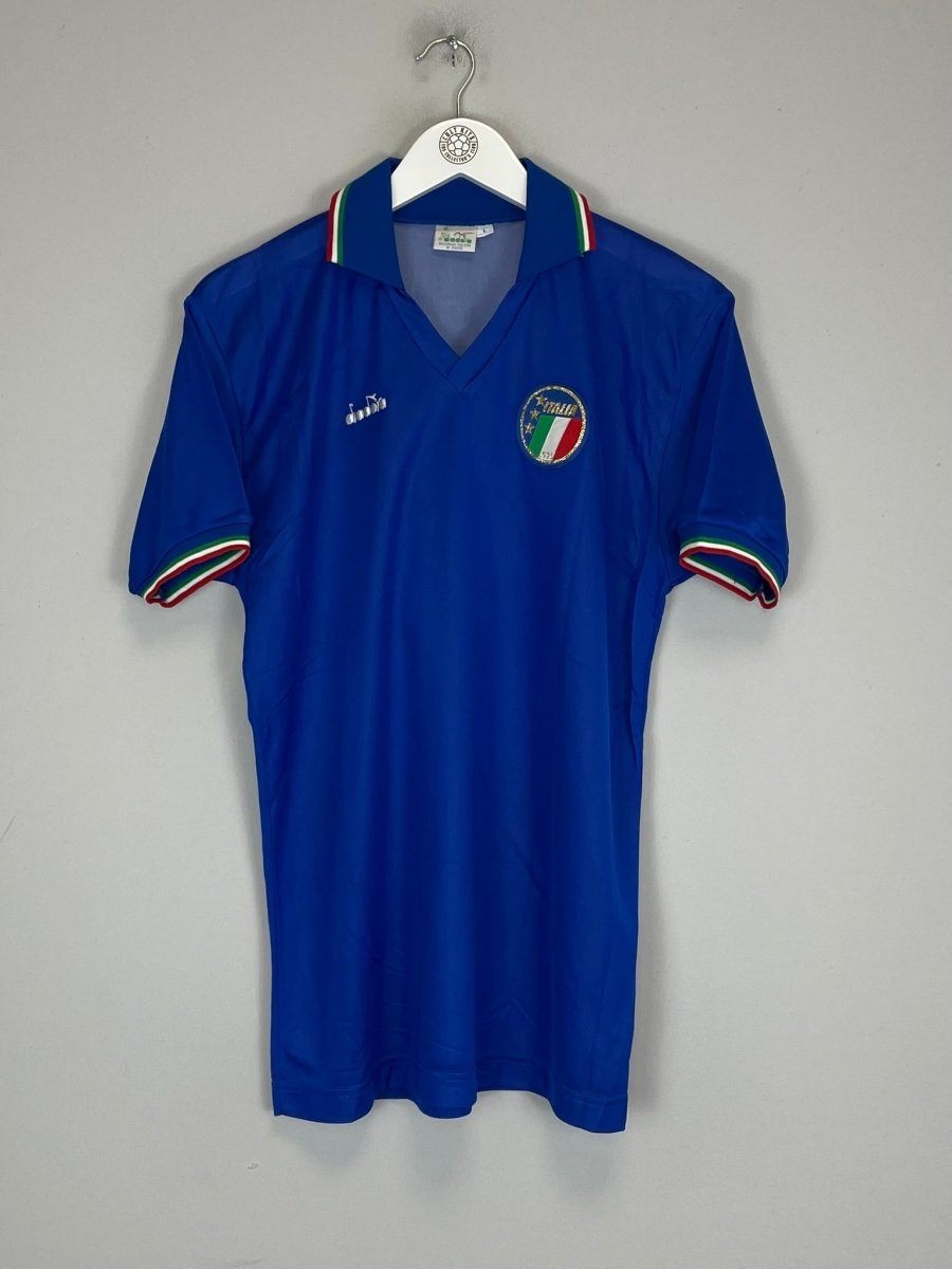 1986/90 ITALY 15 HOME SHIRT (L) DIADORA - Cult Kits - Large - Buy Vintage Football Shirts, Authentic Retro Football Shirts For Sale, Classic Football Shirts & Soccer Jersey