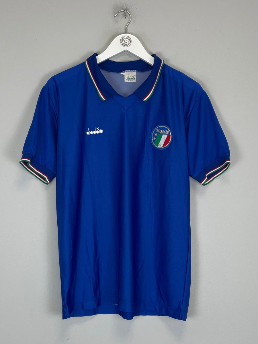 1986/91 ITALY 15 (BAGGIO) HOME SHIRT (L) DIADORA - Cult Kits - Large - Buy Vintage Football Shirts, Authentic Retro Football Shirts For Sale, Classic Football Shirts & Soccer Jersey