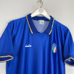 1986/91 ITALY 15 (BAGGIO) HOME SHIRT (L) DIADORA - Cult Kits - Large - Buy Vintage Football Shirts, Authentic Retro Football Shirts For Sale, Classic Football Shirts & Soccer Jersey