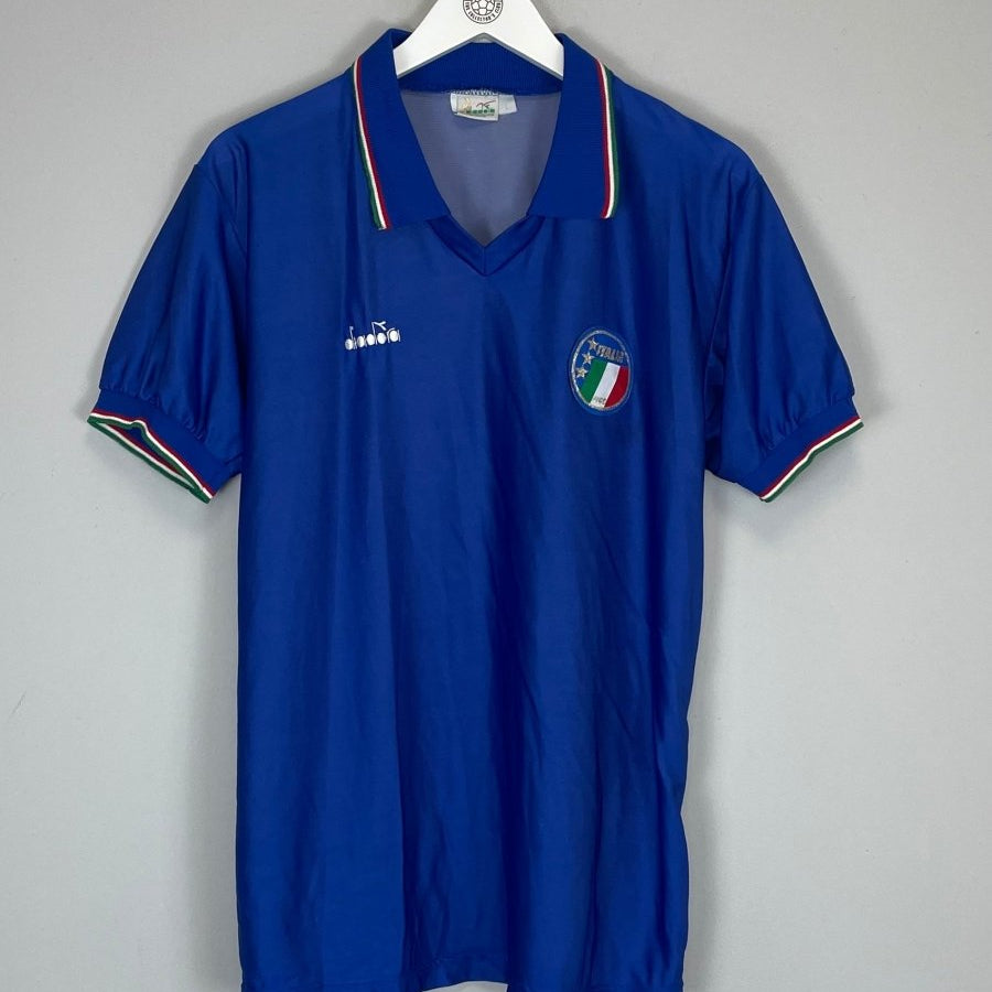 1986/91 ITALY HOME SHIRT (L) DIADORA - Cult Kits - Large - Buy Vintage Football Shirts, Authentic Retro Football Shirts For Sale, Classic Football Shirts & Soccer Jersey