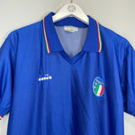 1986/91 ITALY HOME SHIRT (L) DIADORA - Cult Kits - Large - Buy Vintage Football Shirts, Authentic Retro Football Shirts For Sale, Classic Football Shirts & Soccer Jersey