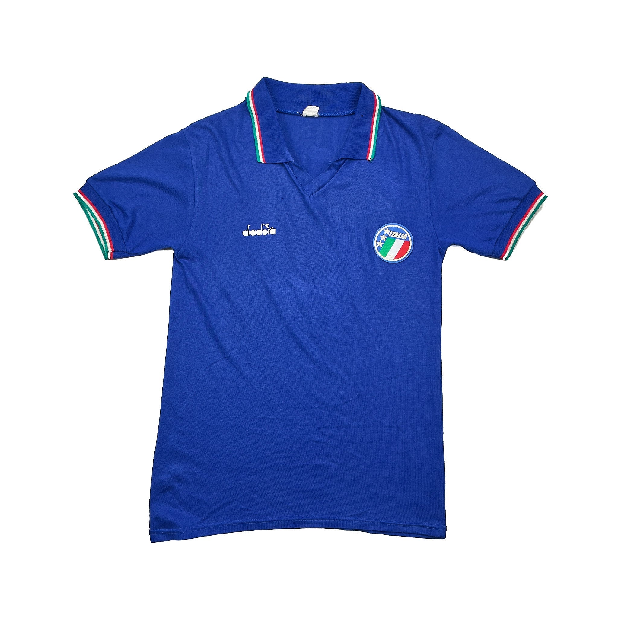 Buy 1986/91 Italy Home Shirt (L) Diadora ~ Free worldwide shipping available ~ Authentic Vintage Football Shirts from Cult Kits