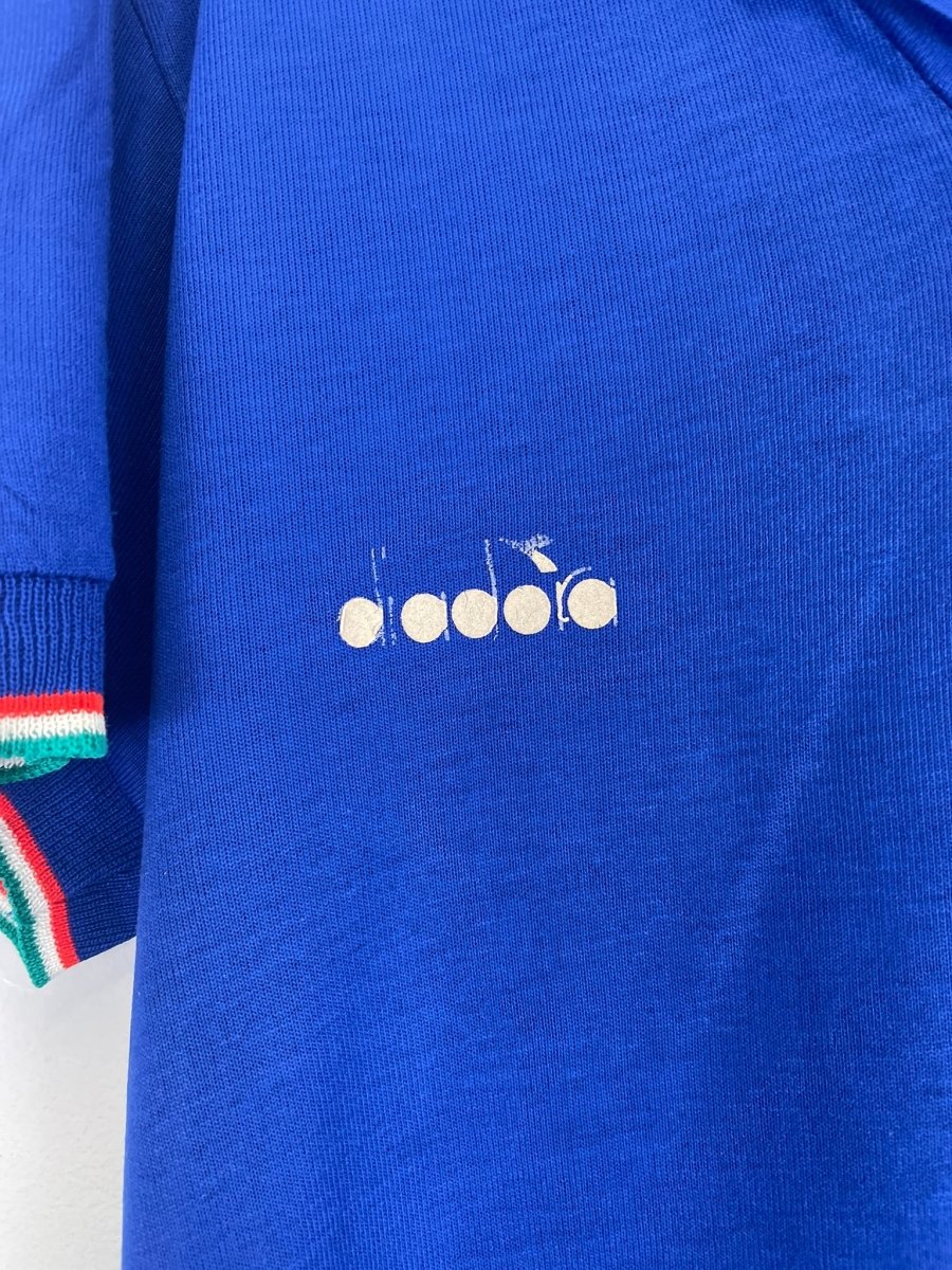 1986/91 ITALY HOME SHIRT (M) DIADORA - Cult Kits - Medium - Buy Vintage Football Shirts, Authentic Retro Football Shirts For Sale, Classic Football Shirts & Soccer Jersey