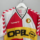 Shop 1987/89 FEYENOORD HOME SHIRT (L) HUMMEL, classic football shirts, vintage football shirts & retro soccer jerseys at Cult Kits