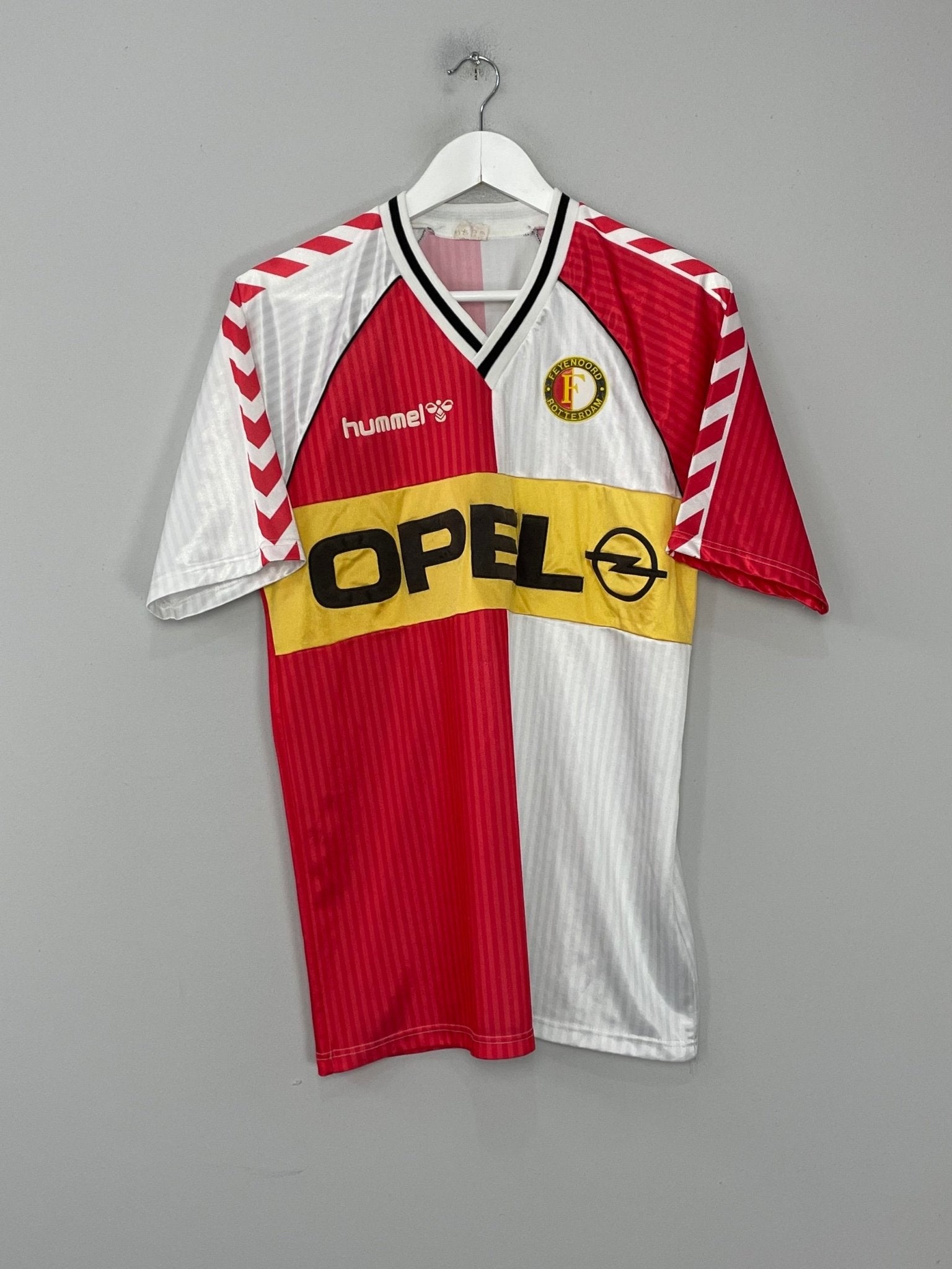 Shop 1987/89 FEYENOORD HOME SHIRT (L) HUMMEL, classic football shirts, vintage football shirts & retro soccer jerseys at Cult Kits
