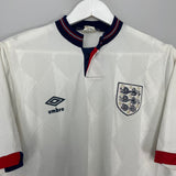 Shop 1987/90 ENGLAND HOME SHIRT (M) UMBRO, classic football shirts, vintage football shirts & retro soccer jerseys at Cult Kits