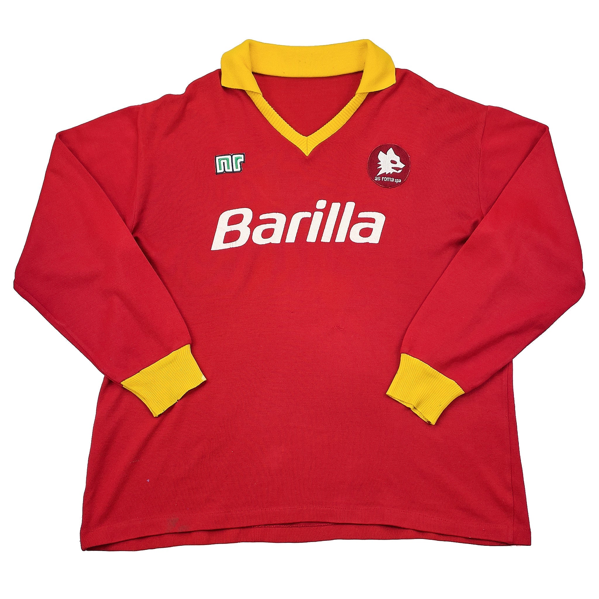 Buy 1987/90 ROMA L/S HOME SHIRT (L) NR ~ Free worldwide shipping available ~ Authentic Vintage Football Shirts from Cult Kits