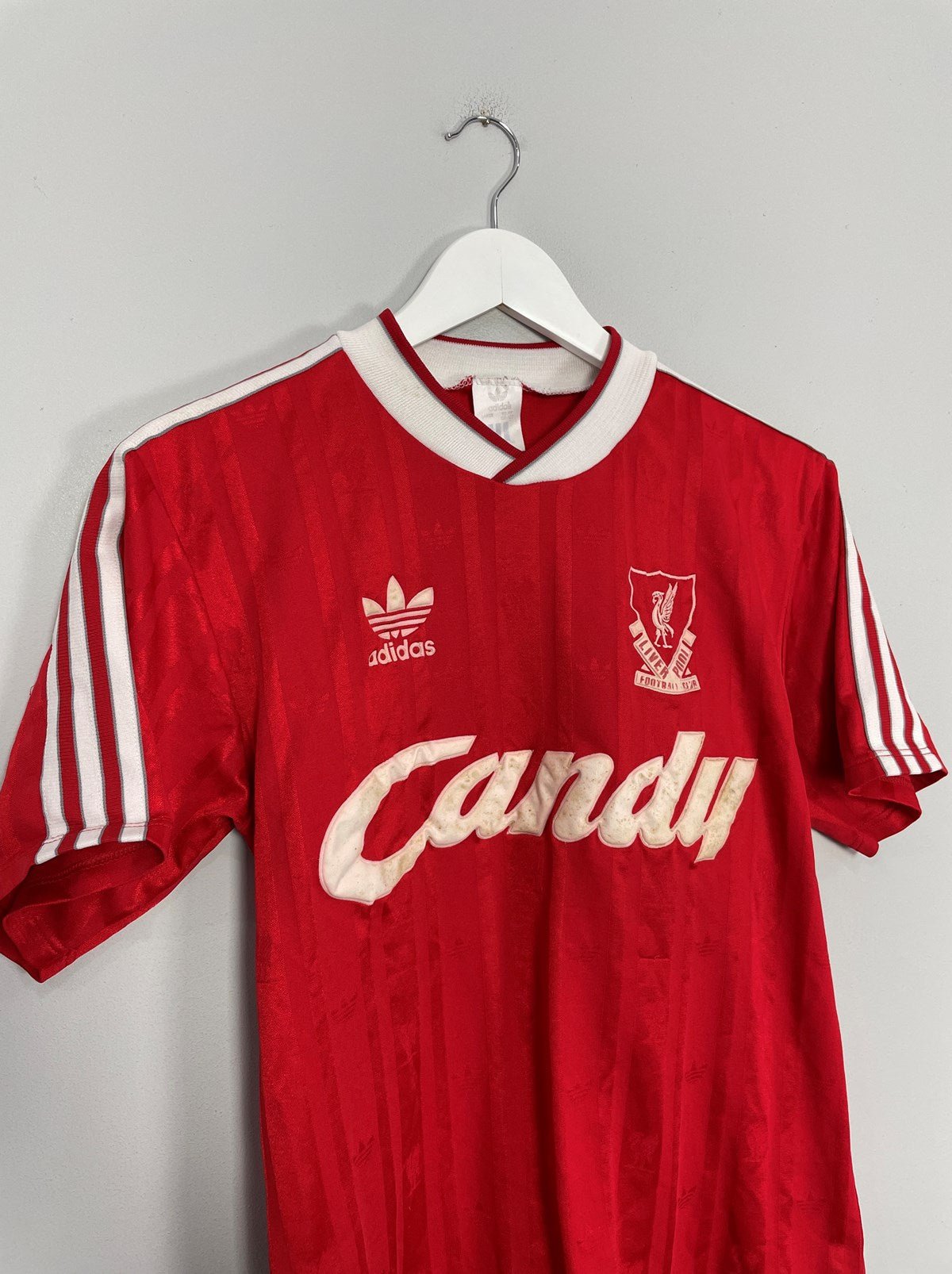 Shop 1988/89 LIVERPOOL HOME SHIRT (M) ADIDAS, classic football shirts, vintage football shirts & retro soccer jerseys at Cult Kits