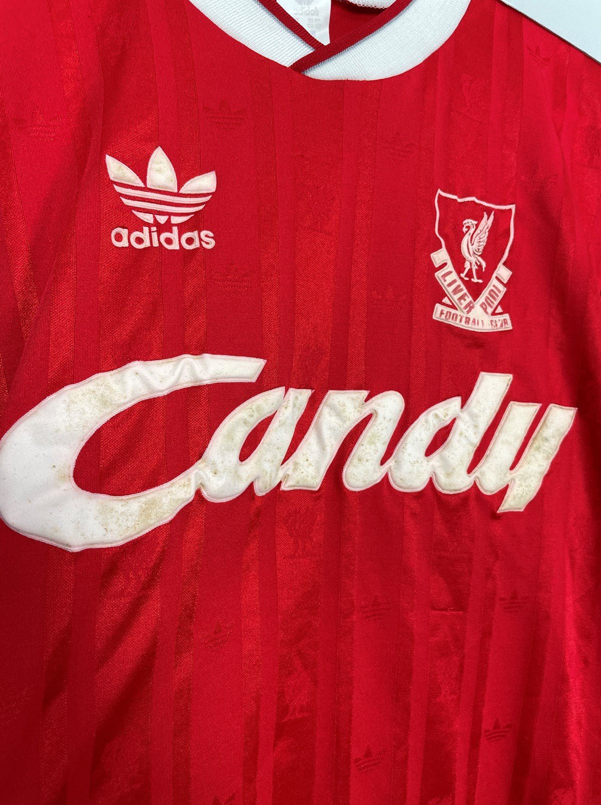 Shop 1988/89 LIVERPOOL HOME SHIRT (M) ADIDAS, classic football shirts, vintage football shirts & retro soccer jerseys at Cult Kits