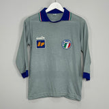 Shop 1988/90 ITALY GK SHIRT (L.KIDS) DIADORA, classic football shirts, vintage football shirts & retro soccer jerseys at Cult Kits