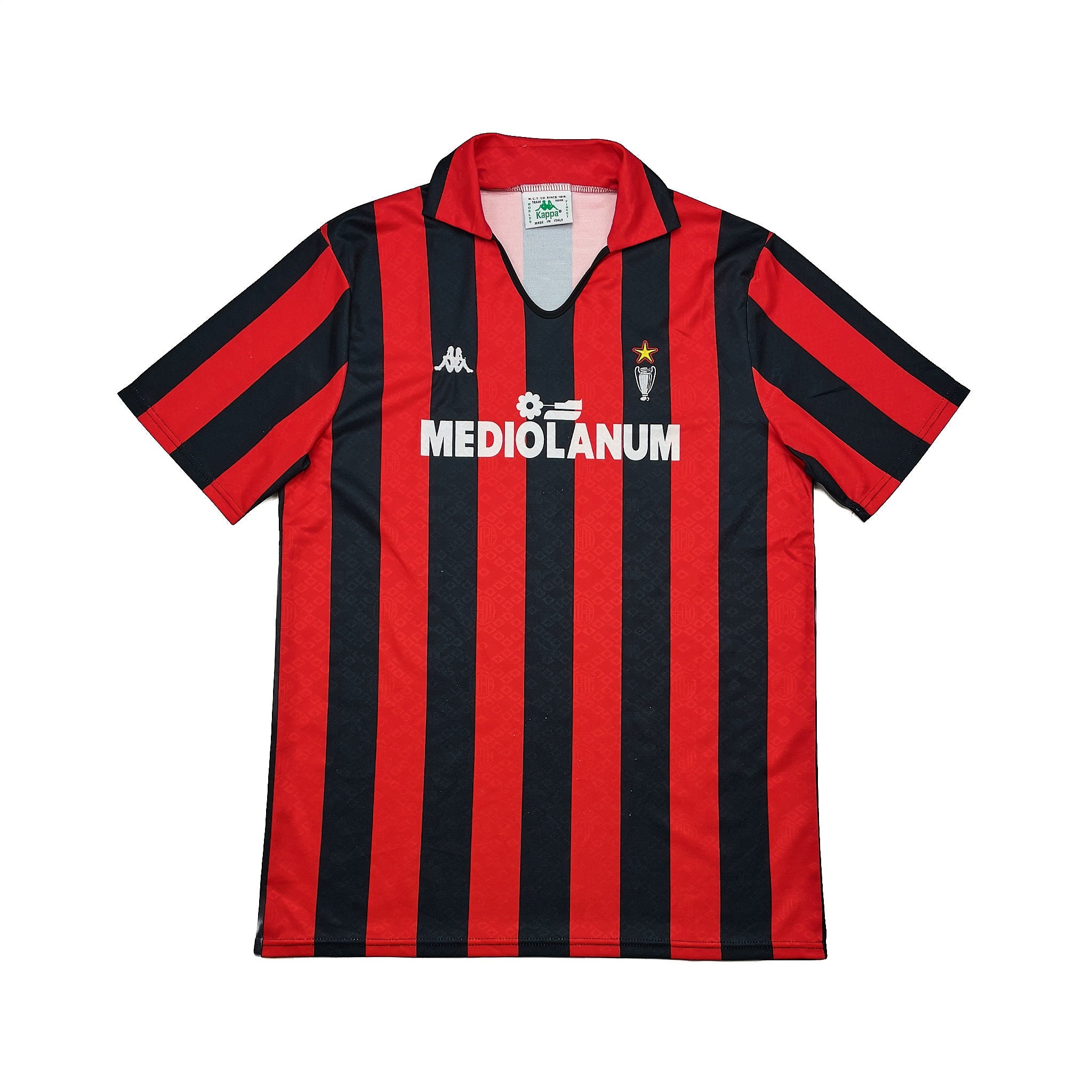 Buy 1989/90 AC Milan Home Shirt (L) Kappa ~ Free worldwide shipping ~ Authentic Vintage Football Shirts from Cult Kits