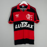 Shop 1989/90 FLAMENGO #9 HOME SHIRT (M) ADIDAS, classic football shirts, vintage football shirts & retro soccer jerseys at Cult Kits