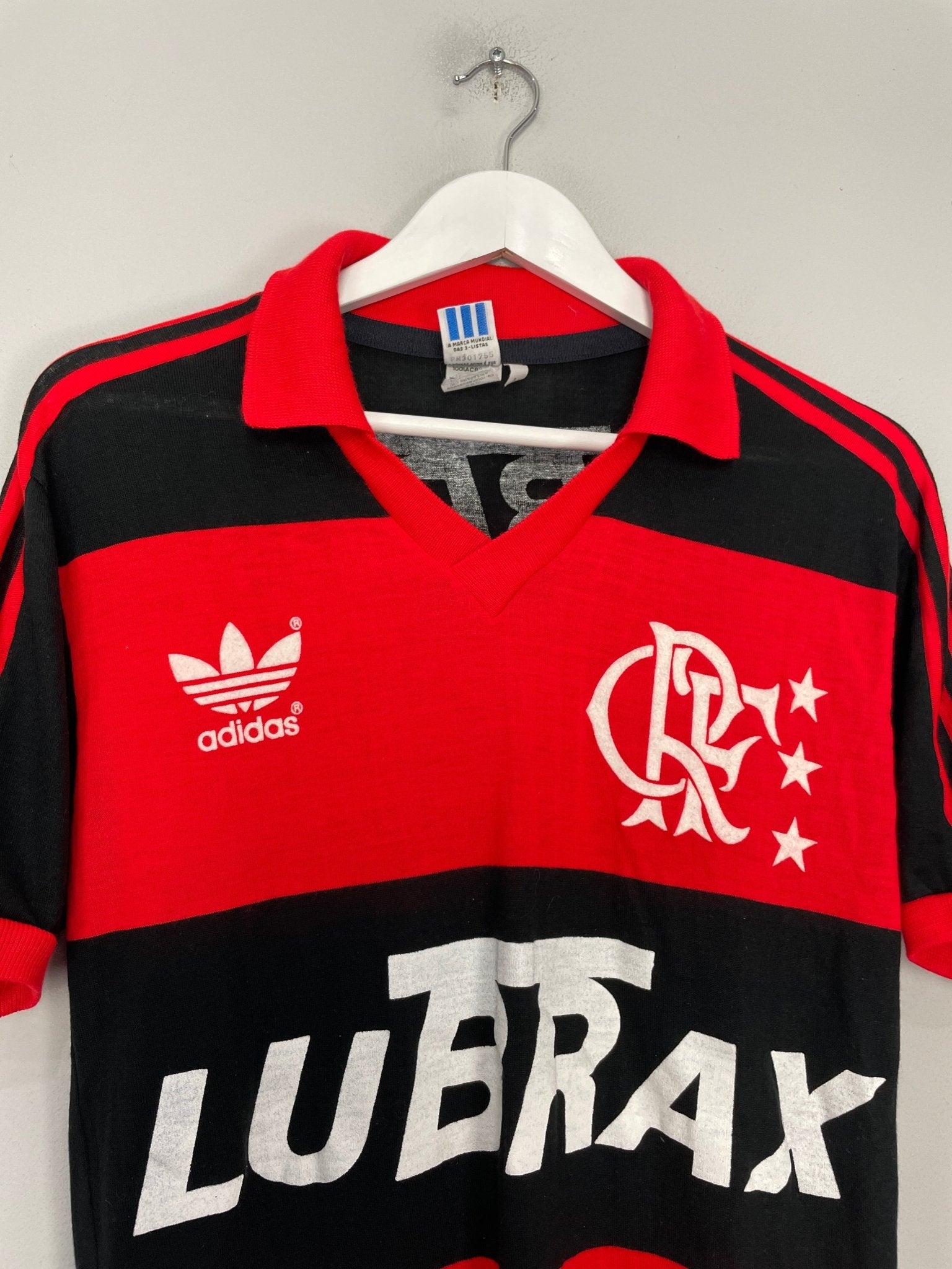 Shop 1989/90 FLAMENGO #9 HOME SHIRT (M) ADIDAS, classic football shirts, vintage football shirts & retro soccer jerseys at Cult Kits