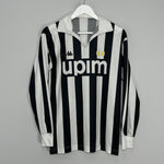 Shop 1989/90 JUVENTUS #11 L/S HOME SHIRT (M) KAPPA, classic football shirts, vintage football shirts & retro soccer jerseys at Cult Kits